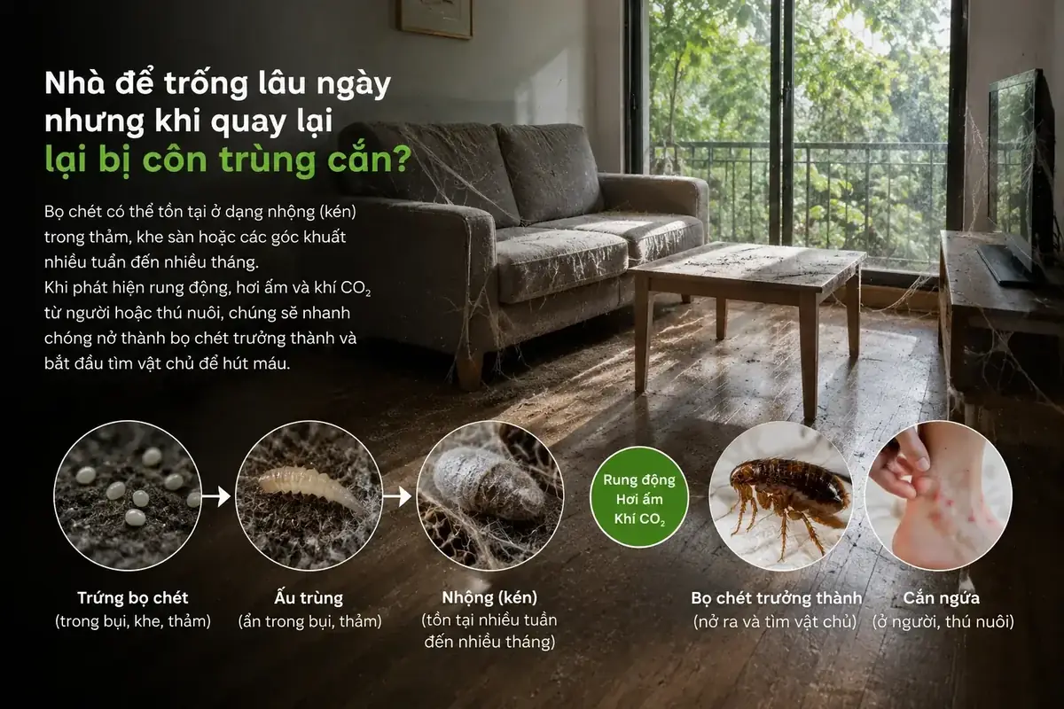 Ảnh minh họa: Nhà trống một thời gian rồi xuất hiện nhiều vết cắn?